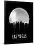 Las Vegas Skyline Black-null-Framed Art Print