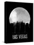 Las Vegas Skyline Black-null-Stretched Canvas