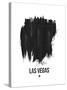 Las Vegas Skyline Brush Stroke - Black-NaxArt-Stretched Canvas