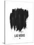 Las Vegas Skyline Brush Stroke - Black-NaxArt-Stretched Canvas