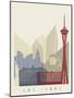 Las Vegas Skyline Poster-paulrommer-Mounted Art Print