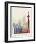 Las Vegas Skyline Poster-paulrommer-Framed Art Print