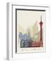 Las Vegas Skyline Poster-paulrommer-Framed Art Print