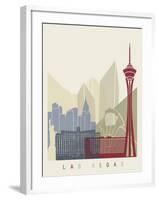 Las Vegas Skyline Poster-paulrommer-Framed Art Print