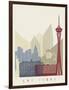 Las Vegas Skyline Poster-paulrommer-Framed Art Print