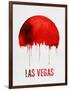 Las Vegas Skyline Red-null-Framed Art Print