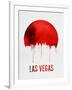 Las Vegas Skyline Red-null-Framed Art Print