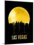 Las Vegas Skyline Yellow-null-Mounted Art Print