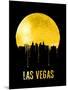 Las Vegas Skyline Yellow-null-Mounted Art Print