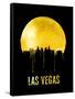 Las Vegas Skyline Yellow-null-Framed Stretched Canvas