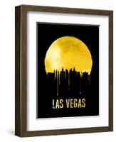 Las Vegas Skyline Yellow-null-Framed Art Print