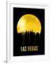 Las Vegas Skyline Yellow-null-Framed Art Print