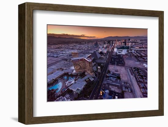 Las Vegas Strip Aloft-Steve Gadomski-Framed Photographic Print