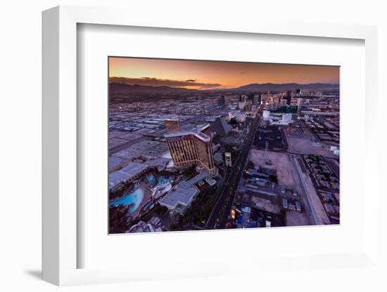 Las Vegas Strip Aloft-Steve Gadomski-Framed Photographic Print