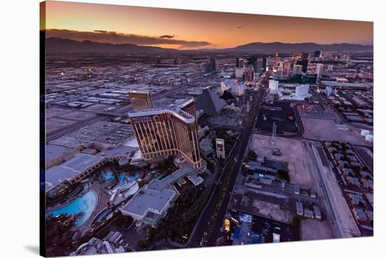 Las Vegas Strip Aloft-Steve Gadomski-Stretched Canvas