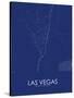 Las Vegas, United States of America Blue Map-null-Stretched Canvas