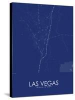 Las Vegas, United States of America Blue Map-null-Stretched Canvas