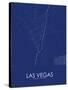 Las Vegas, United States of America Blue Map-null-Stretched Canvas