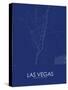 Las Vegas, United States of America Blue Map-null-Stretched Canvas