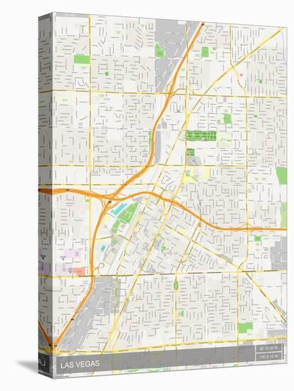 Las Vegas, United States of America Map-null-Stretched Canvas