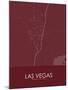 Las Vegas, United States of America Red Map-null-Mounted Poster