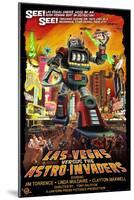 Las Vegas vs. The Astro-Invaders-Lantern Press-Mounted Art Print