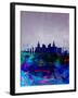 Las Vegas Watercolor Skyline-NaxArt-Framed Art Print