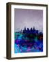 Las Vegas Watercolor Skyline-NaxArt-Framed Art Print