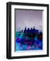 Las Vegas Watercolor Skyline-NaxArt-Framed Art Print