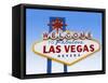 Las Vegas Welcome Road Sign-Beathan-Framed Stretched Canvas