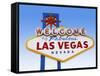 Las Vegas Welcome Road Sign-Beathan-Framed Stretched Canvas