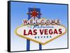 Las Vegas Welcome Road Sign-Beathan-Framed Stretched Canvas