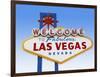 Las Vegas Welcome Road Sign-Beathan-Framed Photographic Print