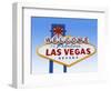 Las Vegas Welcome Road Sign-Beathan-Framed Photographic Print