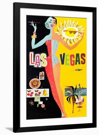 Las Vegas-David Klein-Framed Art Print