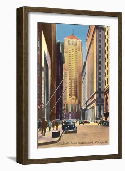 LaSalle Street, Chicago, Illinois-null-Framed Art Print