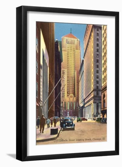 LaSalle Street, Chicago, Illinois-null-Framed Art Print