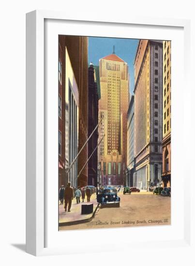 LaSalle Street, Chicago, Illinois-null-Framed Art Print