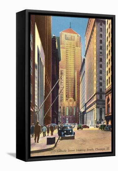 LaSalle Street, Chicago, Illinois-null-Framed Stretched Canvas