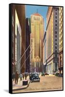 LaSalle Street, Chicago, Illinois-null-Framed Stretched Canvas