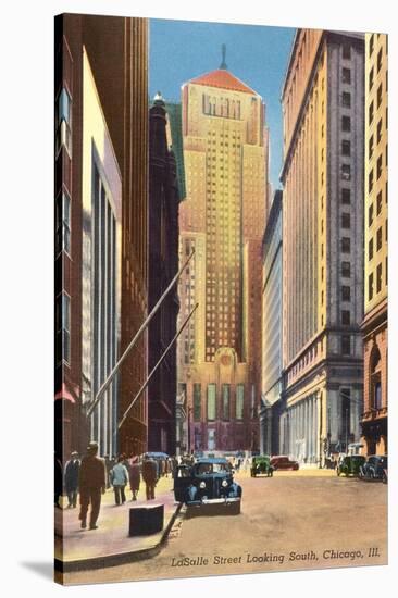 LaSalle Street, Chicago, Illinois-null-Stretched Canvas