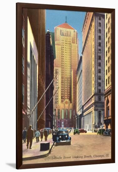 LaSalle Street, Chicago, Illinois-null-Framed Art Print