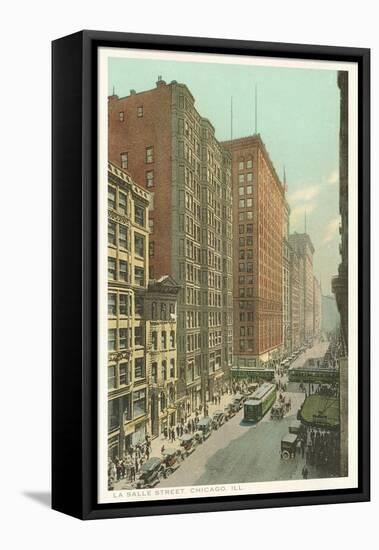 LaSalle Street, Chicago, Illinois-null-Framed Stretched Canvas