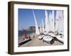 Laser Dinghies, Sidmouth, Devon, England, United Kingdom-Cyndy Black-Framed Photographic Print