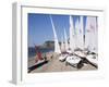 Laser Dinghies, Sidmouth, Devon, England, United Kingdom-Cyndy Black-Framed Photographic Print