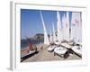 Laser Dinghies, Sidmouth, Devon, England, United Kingdom-Cyndy Black-Framed Photographic Print