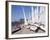 Laser Dinghies, Sidmouth, Devon, England, United Kingdom-Cyndy Black-Framed Photographic Print