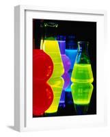 Laser Dyes in Flasks-Charles O'Rear-Framed Photographic Print