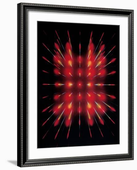 Laser Light Beamed Through An Interferometer-null-Framed Photographic Print