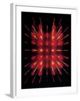 Laser Light Beamed Through An Interferometer-null-Framed Photographic Print